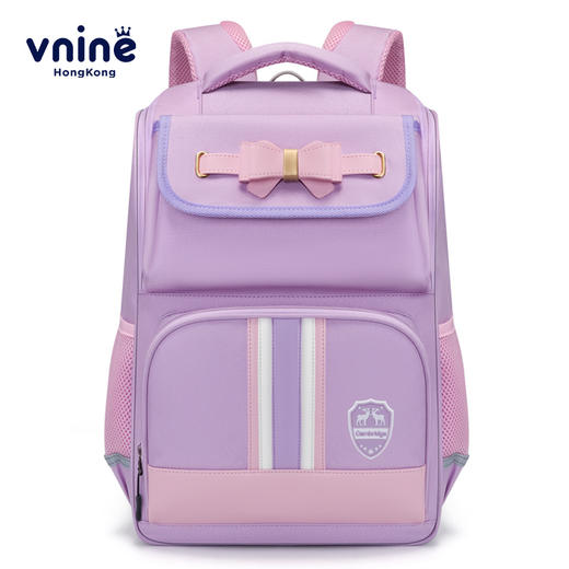 小学生书包男孩女生卡通可爱背包减负透气双肩包大容量剑桥蓝蓝配红粉色 商品图3