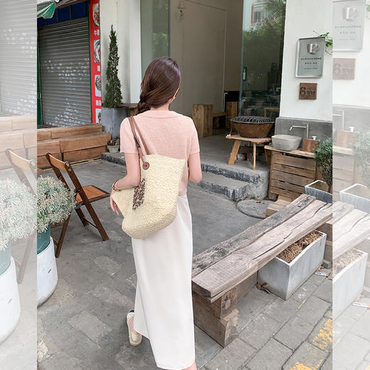 <曾小咸推荐>【心动尤莉】针织衫+杏色半身裙 商品图4