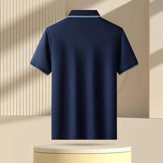 罗蒙夏季男士百搭polo衫男短袖休闲短袖polo衫男士商务舒适短袖t恤男 商品图4