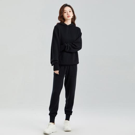 东黎 • 小山羊绒中性风秋冬休闲连帽卫衣套头衫 21A03 商品图3