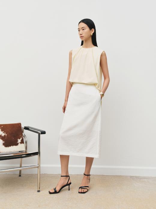 春夏百搭暗纹提花纯色半裙FB5169244 商品图4