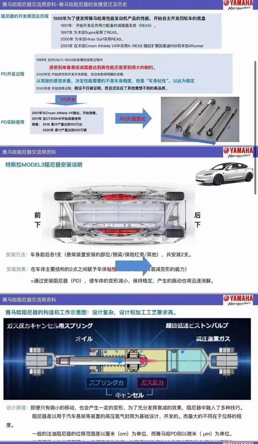 YAMAHA 雅马哈性能阻尼 蔚来ET5/ET5T/理想L9/特斯拉MODLE 3/3P/MODEL  Y/YP 商品图3