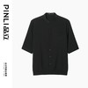 PINLI品立2024夏季新款商务休闲纯色衬衣男士五分半袖衬衫潮上衣B242113026 商品缩略图4