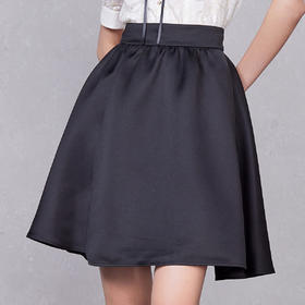 MAXRIENY缎面蓬蓬裙女春款高腰显瘦半身裙MC87SK269A90