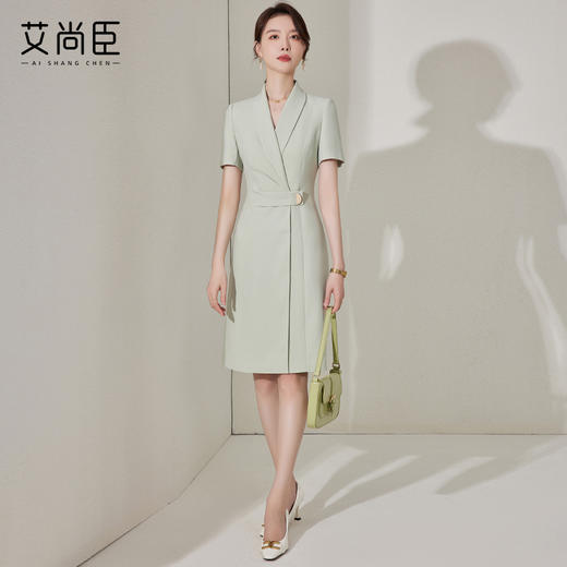 职业装连衣裙女夏季正装韩版气质女神范高端西装裙工作服显瘦裙子 商品图2