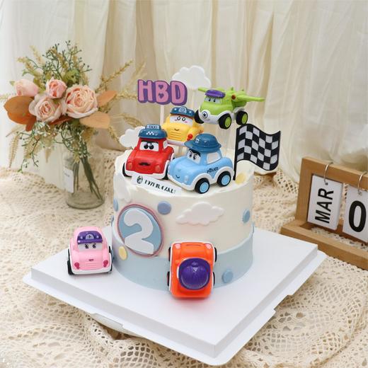 赛车总动员主题蛋糕--备注岁数 商品图2