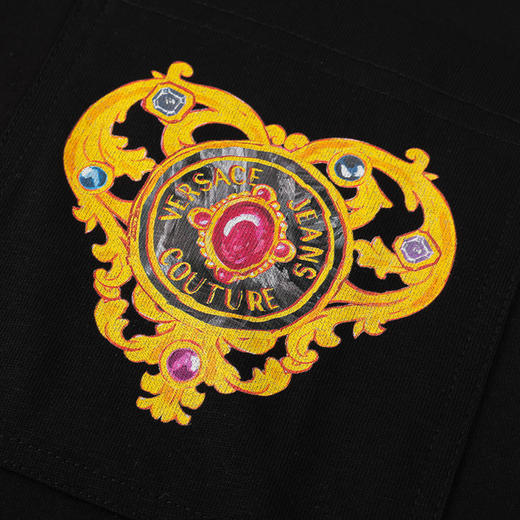 Versace 男士全棉太阳花宝石短袖T恤 11926 商品图8