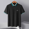 【含桑蚕丝&亚麻】罗蒙夏季男士t恤短袖polo衫潮流polo衫男短袖 商品缩略图3