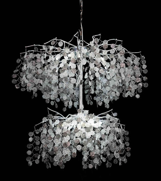 水晶树枝吊灯双层圆片款（运费自理） 商品图0