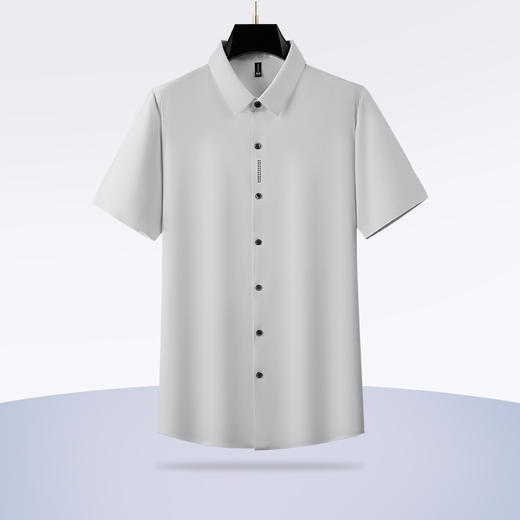 【冰丝高弹】【新款DDP】大依优型大码短袖衬衫加肥加大男士大号弹力透气舒适夏季半袖透气 商品图1