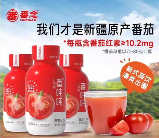 番念番吨吨新疆番茄汁220ml/瓶 商品图0