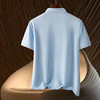 【含桑蚕丝&亚麻】罗蒙夏季男士t恤短袖polo衫商务休闲polo衫男 商品缩略图5