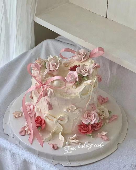 清新玫瑰裱花系列（提前24小时预订） 商品图0