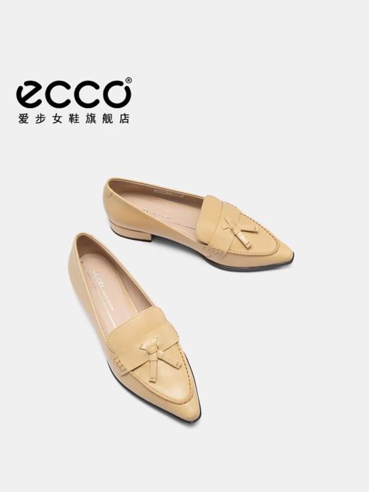 【女鞋开新季】【新品】BF楼ECCO爱步女鞋乐福鞋 新款法式真皮尖头单鞋平底小皮鞋 型塑214283吊牌价1799现价1619 商品图1