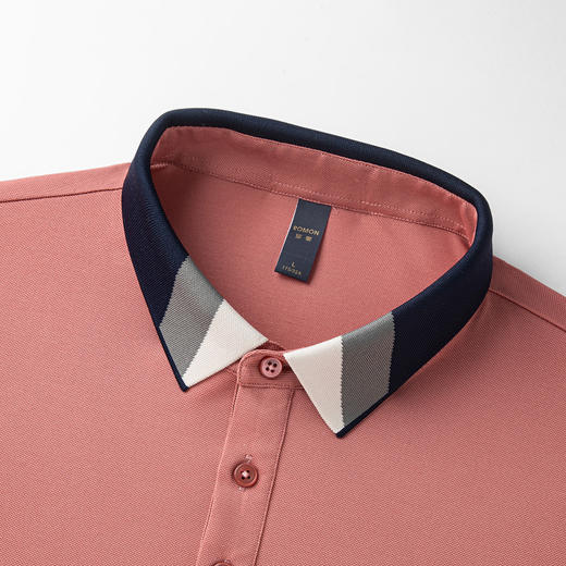 【含桑蚕丝&亚麻】罗蒙男士夏季polo衫商务男polo衫透气男士t恤短袖 商品图5