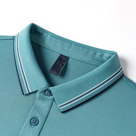 罗蒙男士夏季商务短袖t恤男休闲短袖polo衫男士舒适百搭polo衫男短袖 商品图7