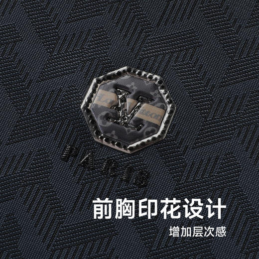 【V领】【冰丝高弹】【新款DWP】大依优型大码条纹短袖T恤加肥加大男士大号弹力透气舒适夏季半袖 商品图2