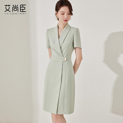 职业装连衣裙女夏季正装韩版气质女神范高端西装裙工作服显瘦裙子 商品图1