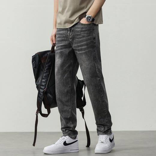 【夏季薄款】【新款DQ】大依优型大码潮款牛仔裤长裤男舒适休闲简约百搭加肥加大男装 商品图1