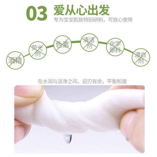 【10大包升级加厚珍珠纹】可爱多婴儿洁肤湿巾手口卫生清洁湿纸巾 商品图4