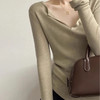 【E】超细羊毛!莱赛尔天丝V领上衣 商品缩略图4