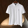 【含桑蚕丝&亚麻】罗蒙夏季男士t恤短袖polo衫商务休闲polo衫男 商品缩略图1