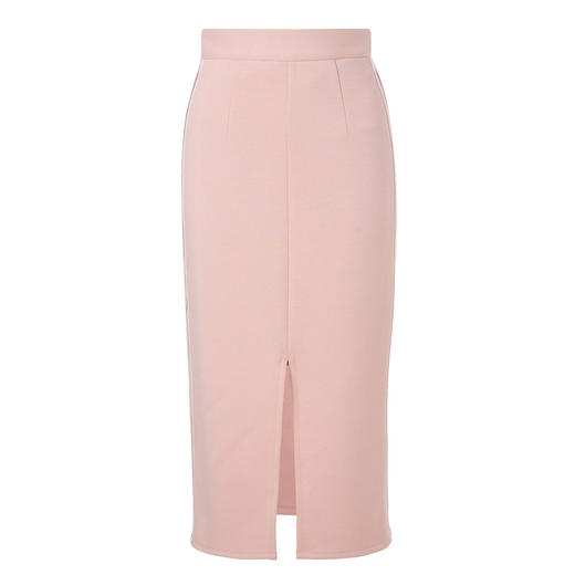 MAXRIENY柔美复古感蔷薇粉运动套装半身裙长裙开叉MC88SK075R10 商品图4