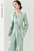 FUYAO扶摇 中国风盘扣绿色西装外套两件套女春高级感休闲时尚套装 商品缩略图5