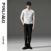 PINLI品立2024夏季新款商务休闲纯色衬衣男士五分半袖衬衫潮上衣B242113026 商品缩略图1