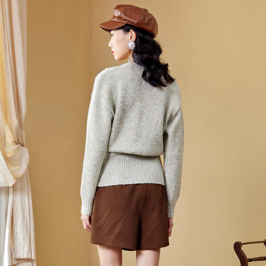 MAXRIENY复古弧形花瓣高腰A字裙秋季半身裙MC87PA536H90 商品图2