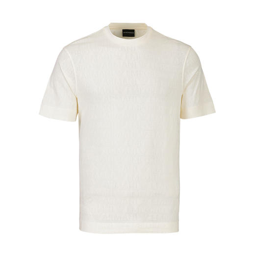 【特惠秒】Emporio Armani 男士全棉针织雕花logo商务休闲短袖T恤 11898 商品图6
