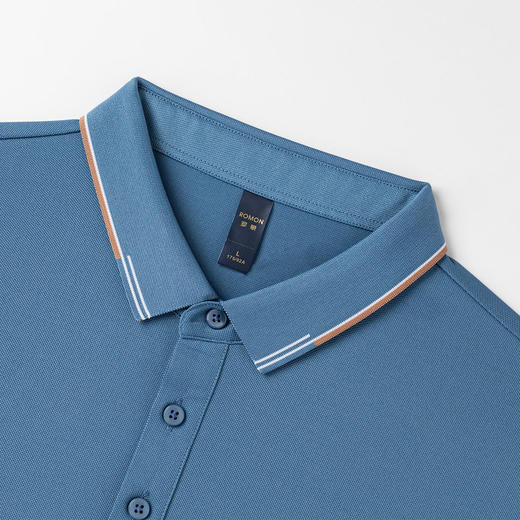 罗蒙男士夏季短袖t恤男商务休闲短袖polo衫男士舒适百搭polo衫男短袖 商品图4