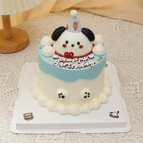 帕恰狗手绘蛋糕