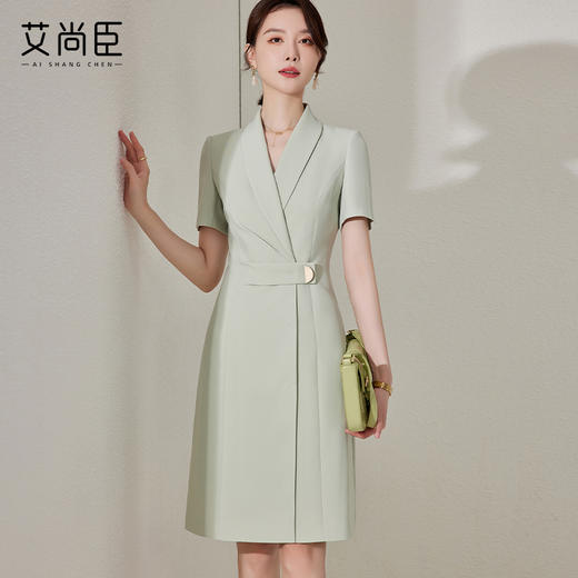 职业装连衣裙女夏季正装韩版气质女神范高端西装裙工作服显瘦裙子 商品图0