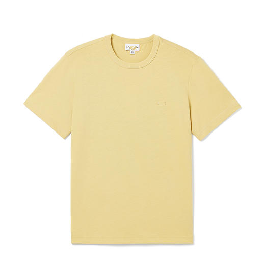 小鱼 2024春季新款 男装时尚纯色简约圆领短袖T恤 特惠 Z-11396 商品图2