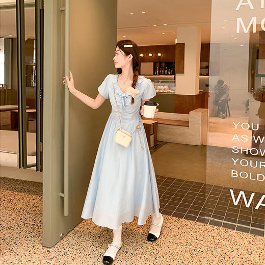 <曾小咸推荐>蓝色连衣裙 日常199.99 立减120 秒杀79.99！！ 商品图4