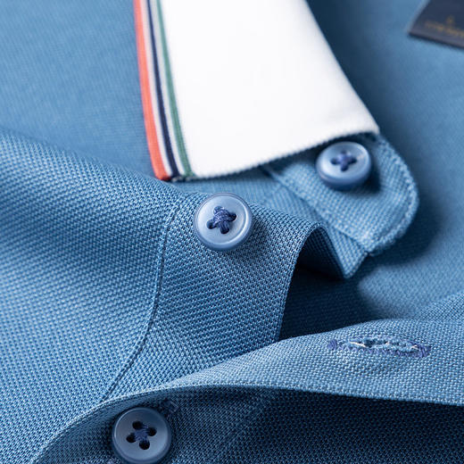 罗蒙男士夏季休闲短袖polo衫男士商务短袖t恤男舒适百搭polo衫男短袖 商品图6