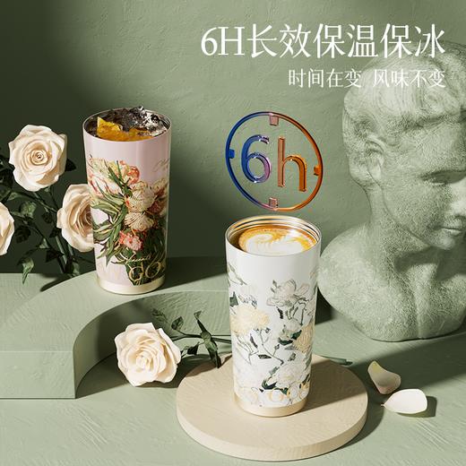 GERM梵高保温杯咖啡杯不锈钢吸管杯水杯  AY 商品图2