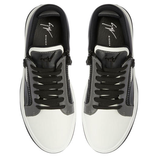 Giuseppe Zanotti 男士金属签名徽标低帮运动鞋 混色 RM30034003 商品图3