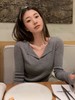【E】超细羊毛❗️莱赛尔天丝V领上衣（均码合适90-130斤左右） 商品缩略图2