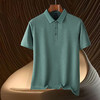 【含桑蚕丝&亚麻】罗蒙夏季休闲男士t恤短袖polo衫商务polo衫男 商品缩略图7