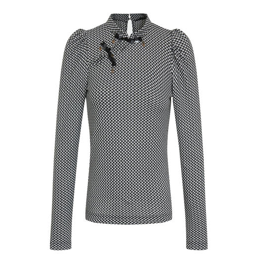 MAXRIENY浪漫新中式羊腿袖上衣秋季雪纺衫女MC87TP558Z00 商品图4