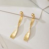 Oflye潮流饰品 欧美时尚长款金色耳环女气质百搭显脸瘦耳钉小众耳饰新款配饰 商品缩略图3
