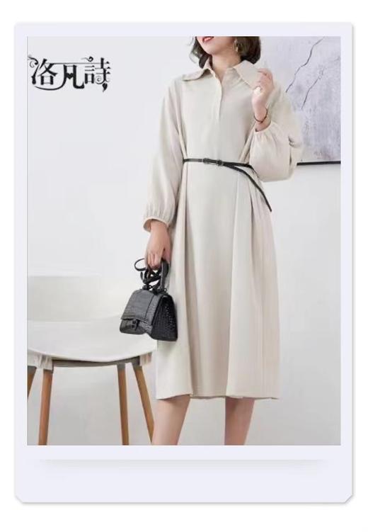 七夕福利-NO退-洛系列-（无腰带） 宽松版型/高端气质宽松连衣裙812-喜出 商品图6