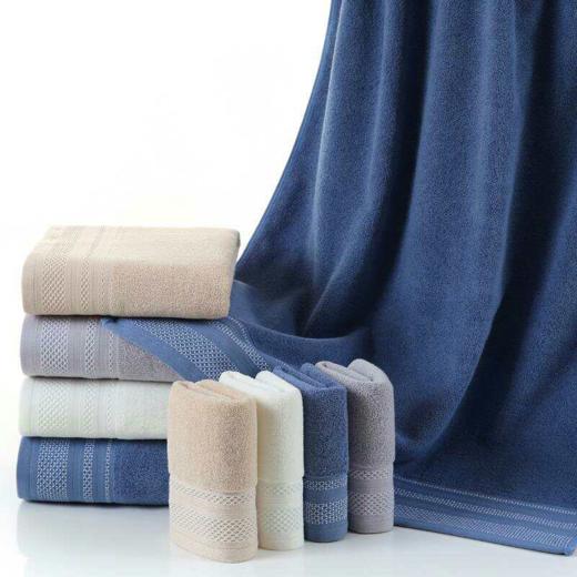 【2条装】自然醒浴巾纯棉家用吸水速干新款方巾全棉大人可穿可裹加厚大毛巾WDF 商品图1