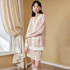 MAXRIENY复古针织半裙秋装高腰包臀半身裙MC87SK568Z10