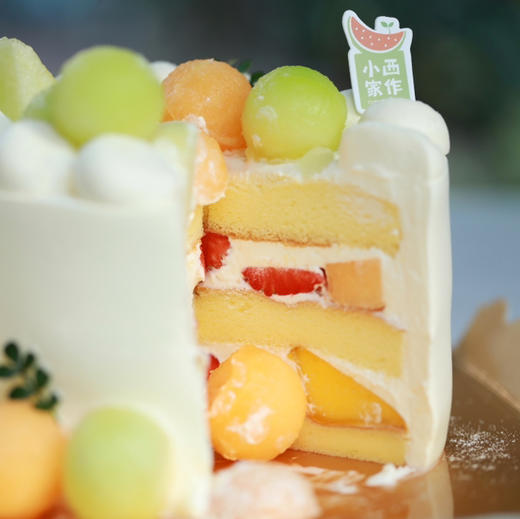 玫珑蜜瓜水果蛋糕 商品图2