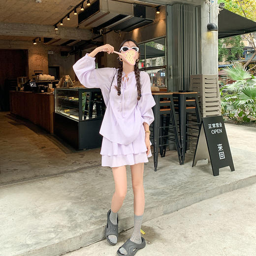 【129元任选2件】现货！紫色防晒长袖 商品图2