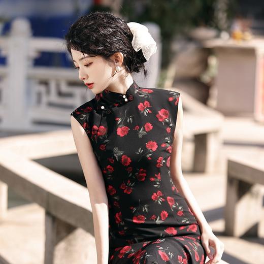 改良无袖新中式年轻款复古风中式小个子日常旗袍MYJ 商品图3