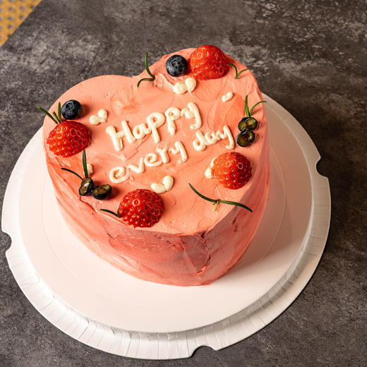 纪念日蛋糕 | 水果爱心蛋糕5寸6寸异形（纯动物奶油新鲜水果夹心 提前1天预定） 商品图3